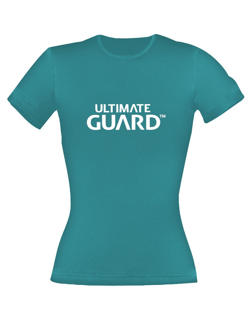 Ultimate Guard Ladies Wordmark Petrol Blue T Shirt Size S