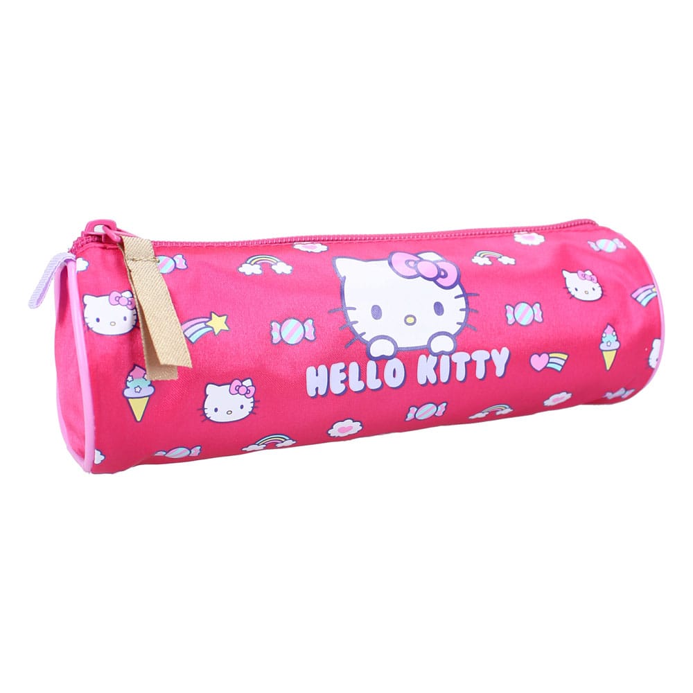 Sanrio Hello Kitty Follow The Rainbow Round Pencil Case