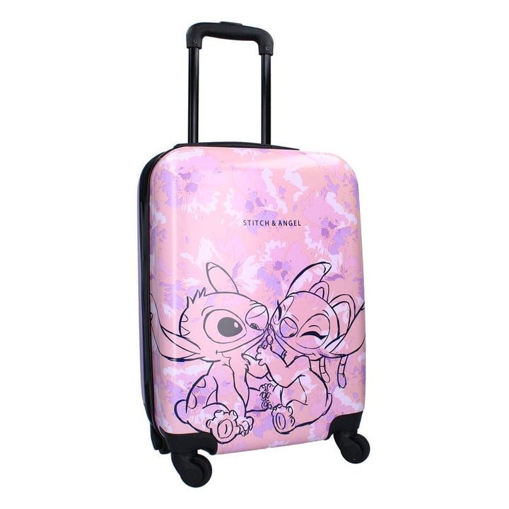 Disney Lilo and Stitch Ohana Forever Pink Trolley Suitcase 46 Centimeter