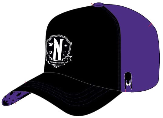 Wednesday Curved Bill Cap Nevermore Wednesday Apparel