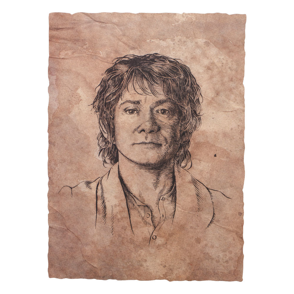 The Hobbit Bilbo Baggins The Hobbit Art Print Portrait 21 by 28 cm