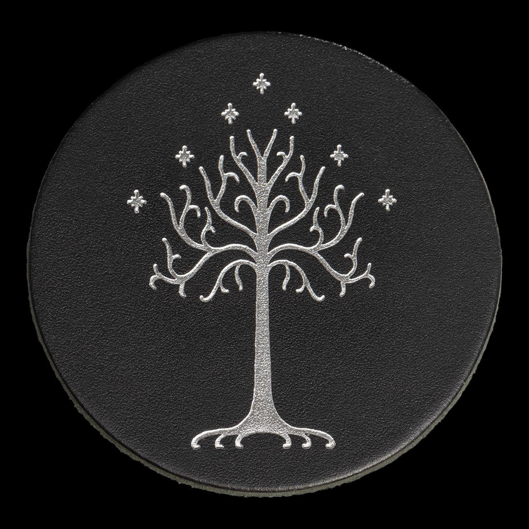 Weta Workshop The Lord of the Rings 4-Pack The White Tree Leather Coasters
