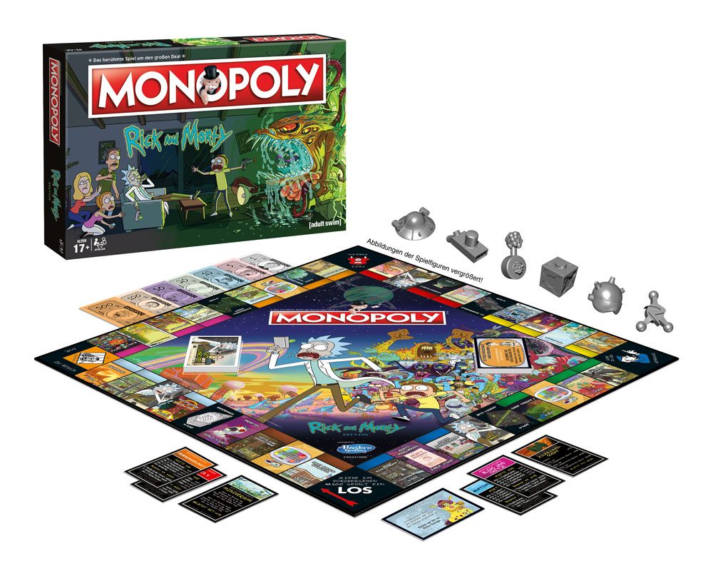 Rick and Morty Monopoly Rick and Morty Board Game German Version