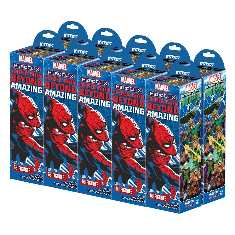 Marvel Spider Man Beyond Amazing Marvel HeroClix Booster Brick of 10