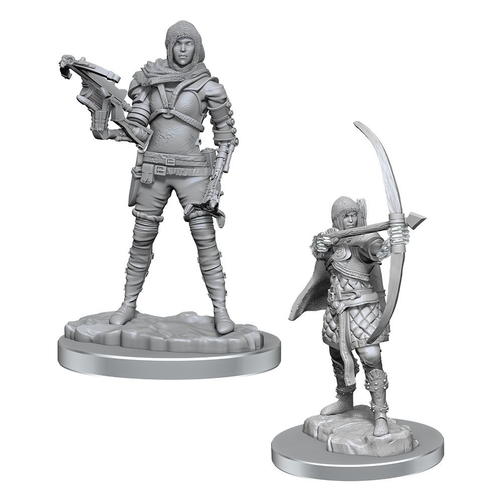 WizKids Human Rogue Deep Cuts Unpainted Miniatures Two Pack