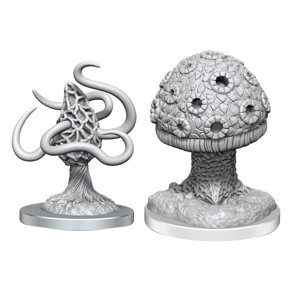 Dungeons and Dragons Shrieker and Violet Fungus Nolzurs Marvelous Miniatures Unpainted Miniatures Two Pack