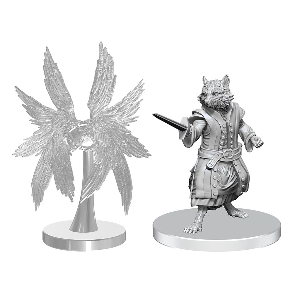 Pathfinder Procyal Raccoon Agathion and Zoaem Ring Archon Deep Cuts Unpainted Miniature Figures