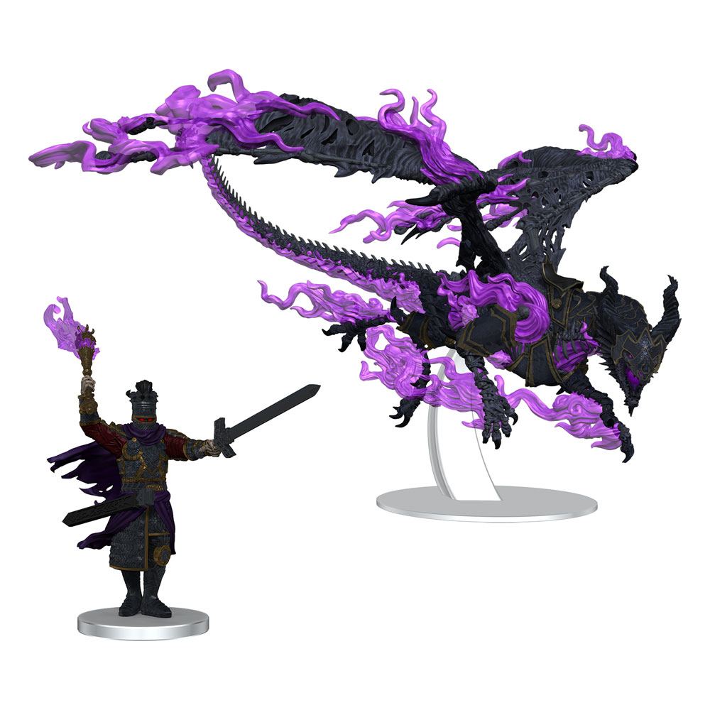 Dungeons and Dragons Lord Soth on Greater Death Dragon Dragonlance Icons of the Realms Prepainted Miniature Set 25