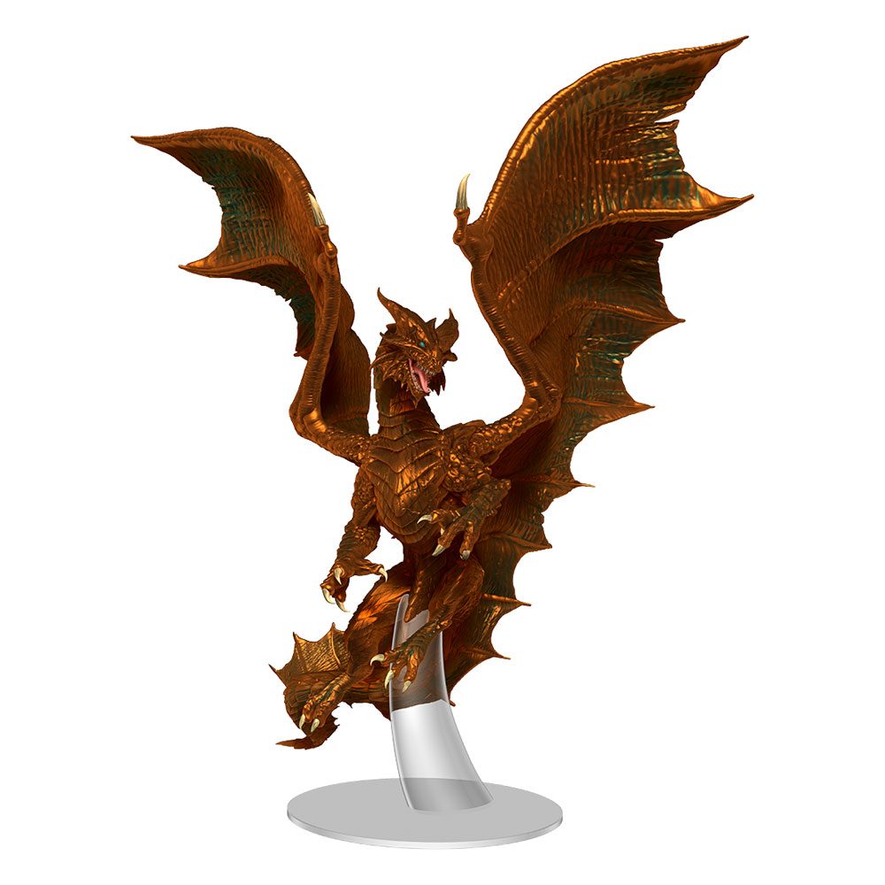 Dungeons and Dragons Adult Copper Dragon Icons of the Realms Prepainted Miniature