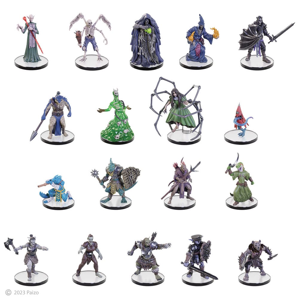 Pathfinder Fearsome Forces Pathfinder Battles Pre Painted Miniatures Battle Brick Assortment 24 Figures