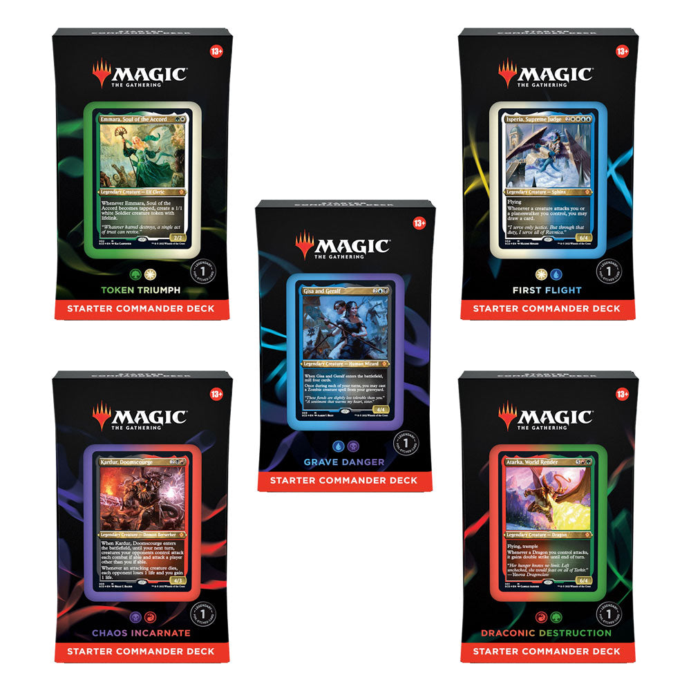 Magic the Gathering Starter Commander Decks 2022 Display English