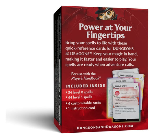Dungeons & Dragons Spell Reference Cards Levels 0-1 alternate view