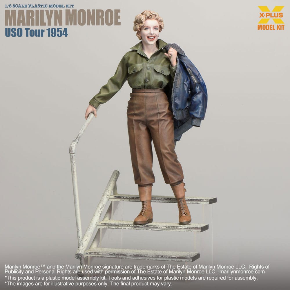 Marilyn Monroe USO Tour 1954 Plastic Model Kit 1 8 Scale 25cm
