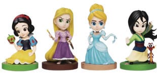 Disney Princess Enchanted Series Disney Princess Hero Box Mini Figures Display 6 Pieces 8 cm