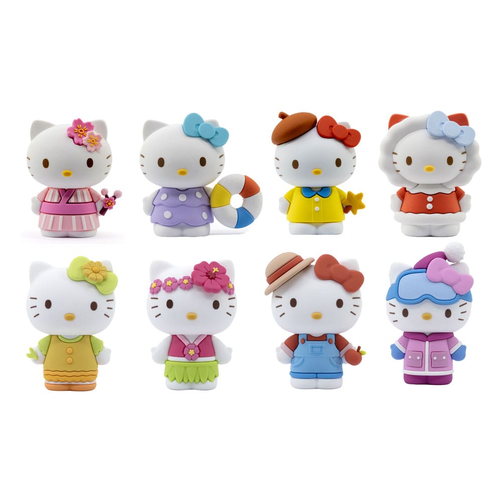 Sanrio Hello Kitty Four Seasons Series Mini Doll Figures Display 12pcs