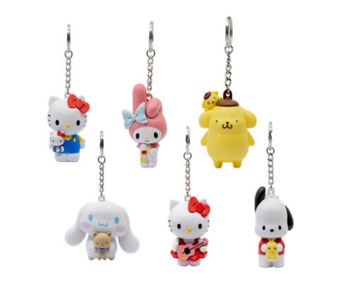 Sanrio Hello Kitty Melody Pompompurin Pochacco Cinnamoroll Pocket Hero Keychain Display 12pcs