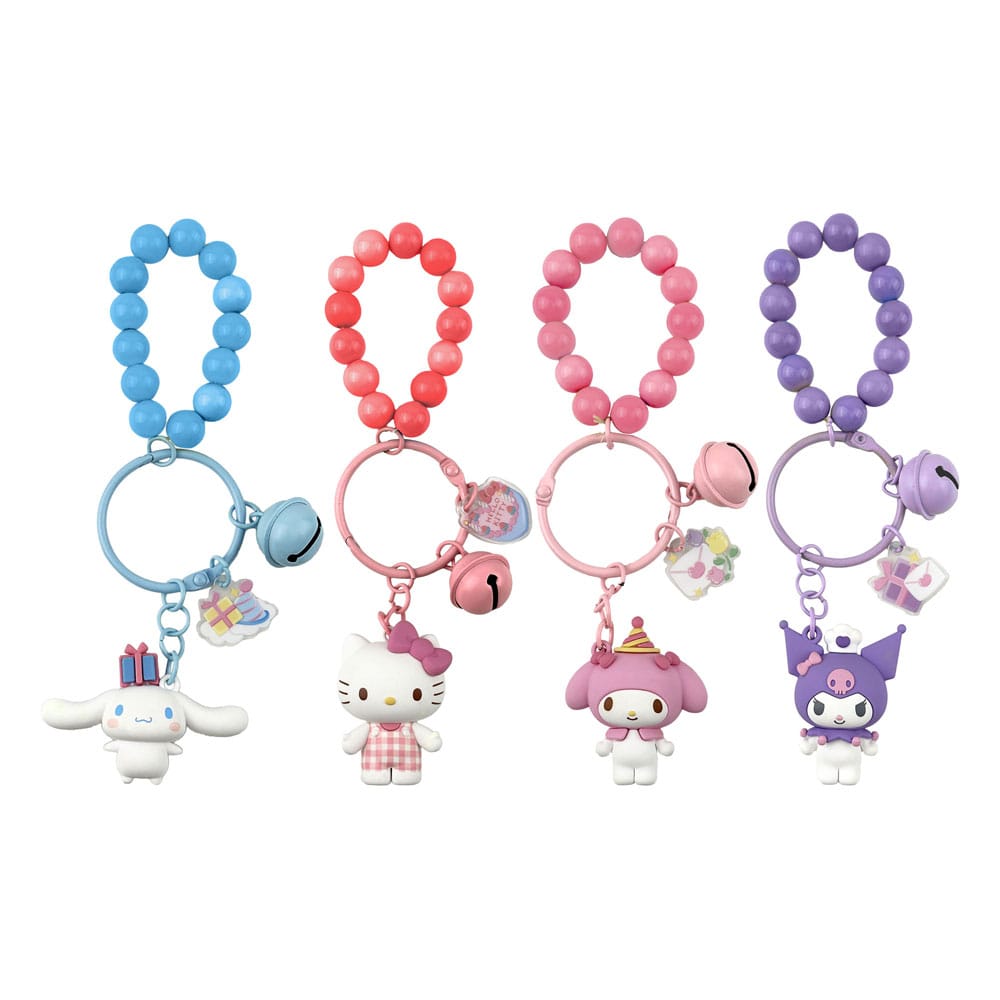 Sanrio Hello Kitty and Friends Celebration Series Keychain and Bracelet Display Set of 12