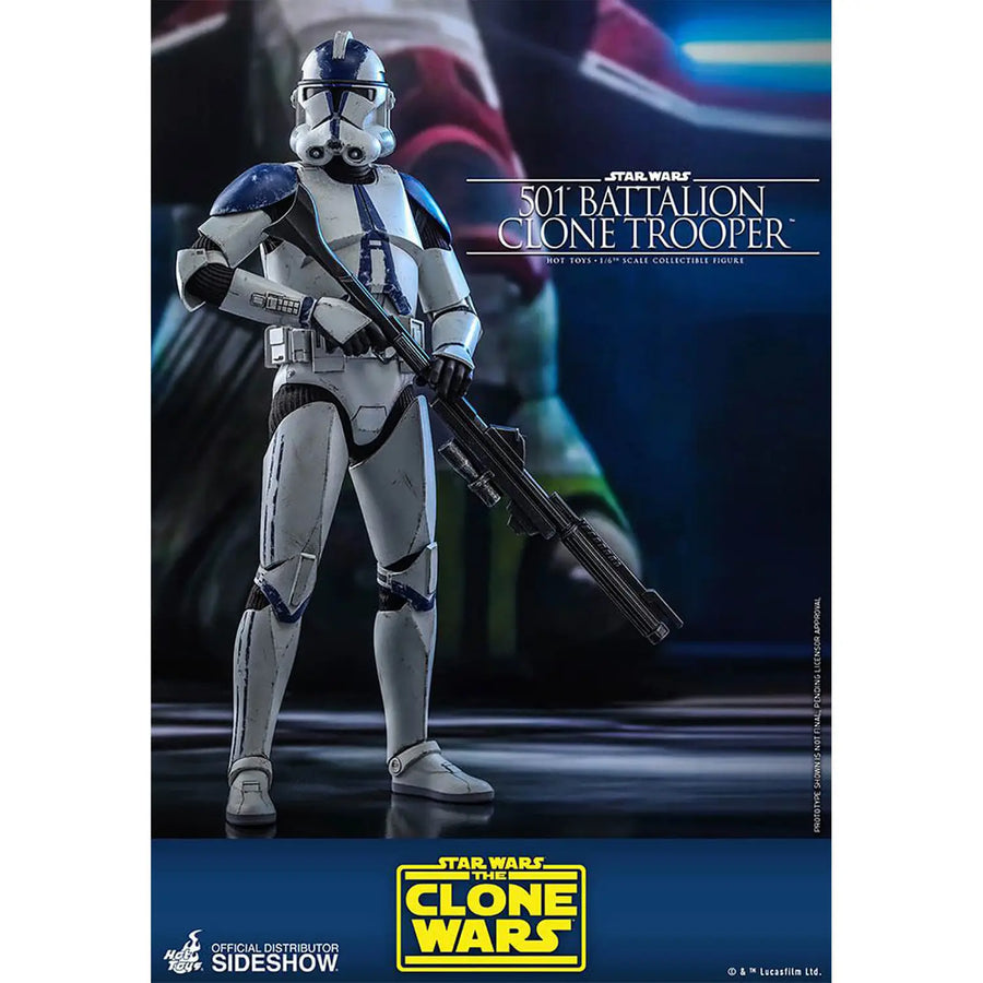 Hot Toys Star Wars The Clone Wars Action Figure 1/6 501st Battalion Clone Trooper, Infinity Collectables