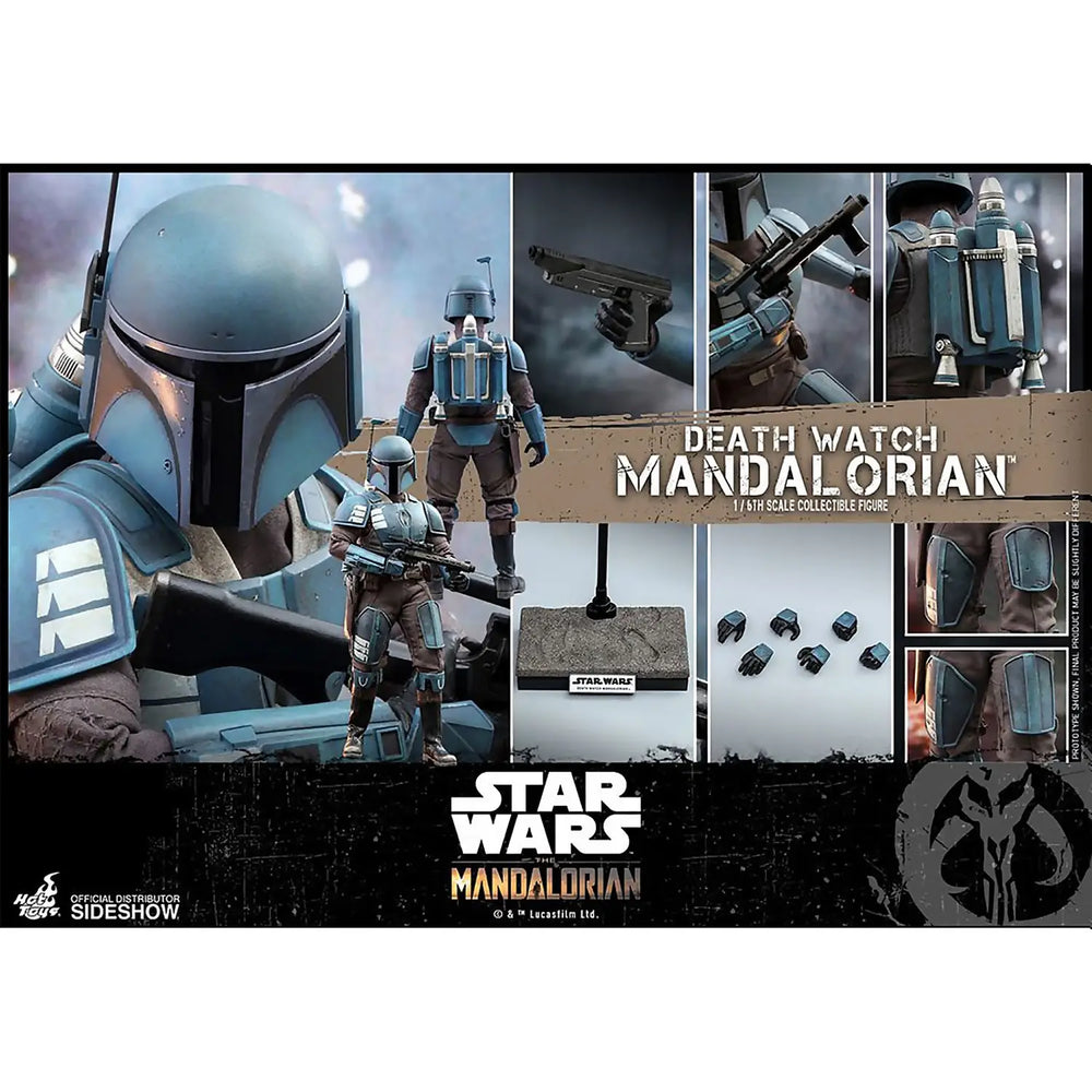 Hot Toys Star Wars The Mandalorian Action Figure 1/6 Death Watch Mandalorian, Infinity Collectables