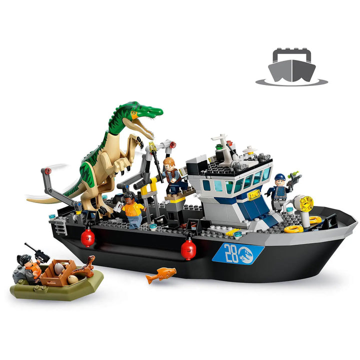 LEGO 76942 Jurassic World: Baryonyx Dinosaur Boat Escape Set, Infinity Collectables