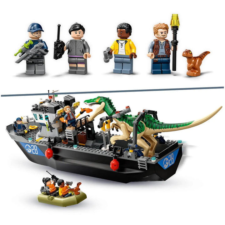LEGO 76942 Jurassic World: Baryonyx Dinosaur Boat Escape Set, Infinity Collectables
