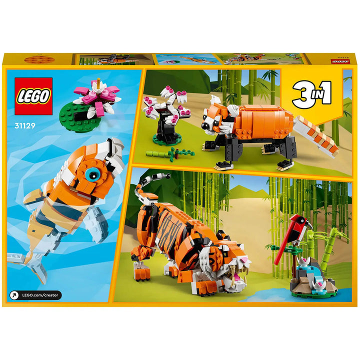 LEGO Creator 3 in 1 Majestic Tiger 31129, Infinity Collectables