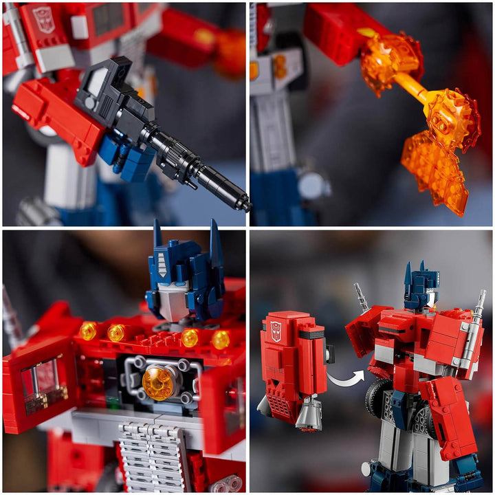 LEGO 10302 Icons Optimus Prime, Transformers Robot Model Set
