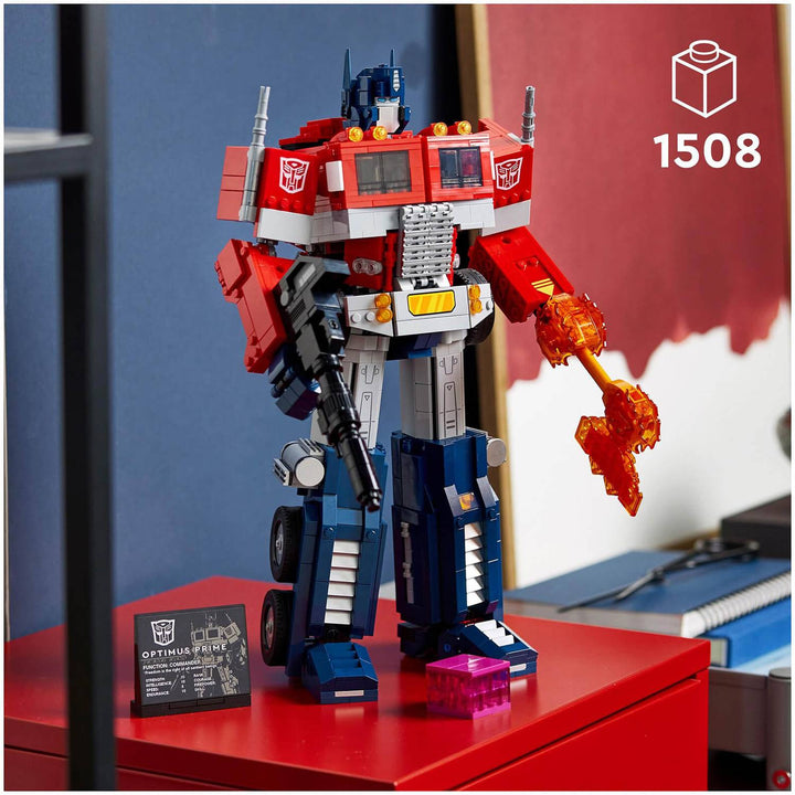 LEGO 10302 Icons Optimus Prime, Transformers Robot Model Set