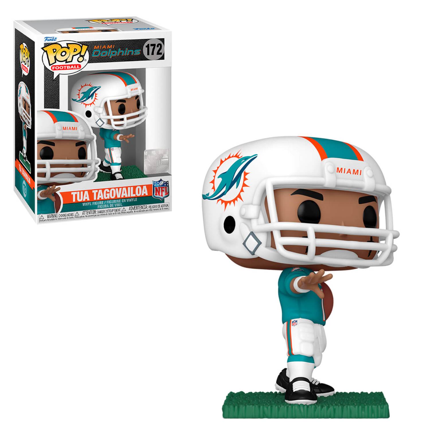 Funko Pop! Football Miami Dolphins NFL Tua Tagovailoa 158 with Protector