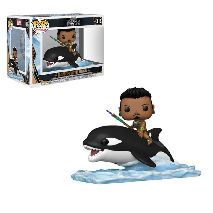 Marvel Black Panther Wakanda Forever Namor on Orca Funko Pop! Ride
