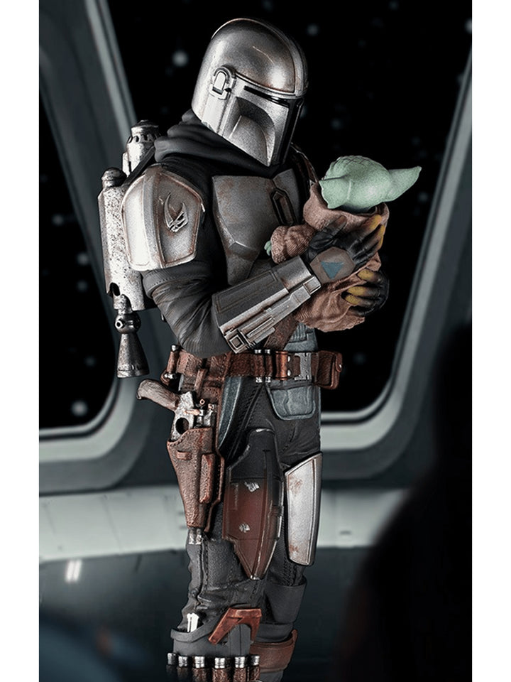 Iron Studios Star Wars The Mandalorian and Grogu 1/10 Deluxe Art Scale Statue