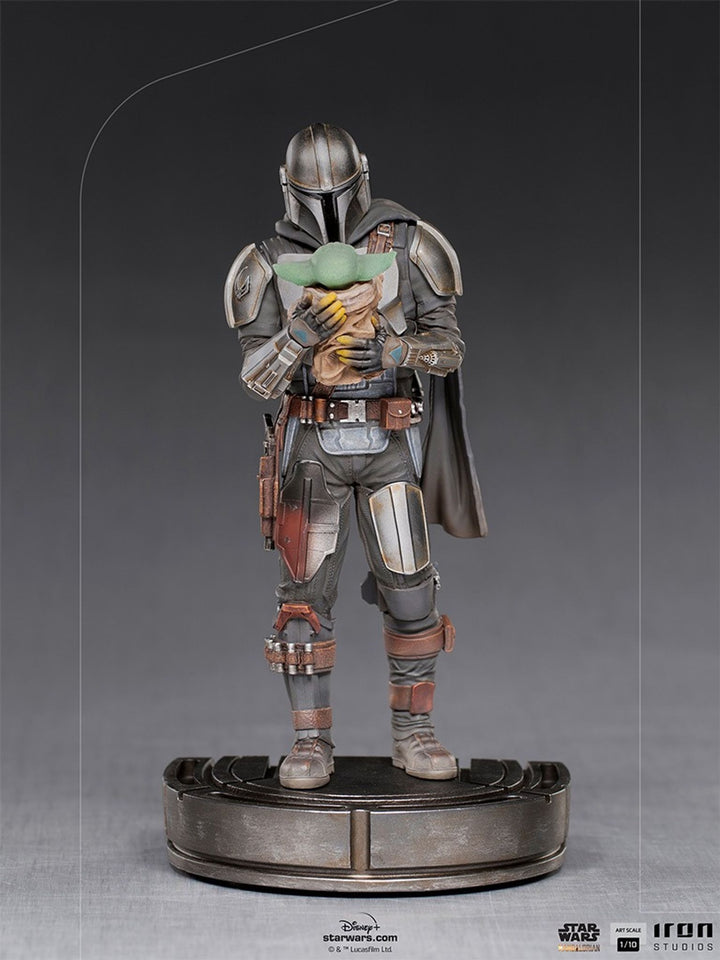 Iron Studios Star Wars The Mandalorian and Grogu 1/10 Deluxe Art Scale Statue