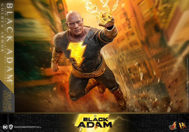 Hot Toys 1/6th Scale Black Adam (Gold Armour) Deluxe Version