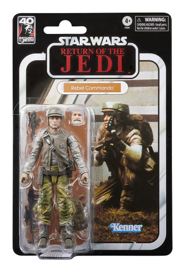 Star Wars The Black Series Return of the Jedi 40th Anniversary Rebel Commando Action Figure