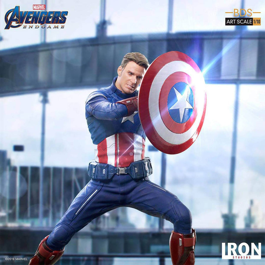 Iron Studios Avengers: Endgame BDS Art Scale Statue 1-10 Captain America, Infinity Collectables