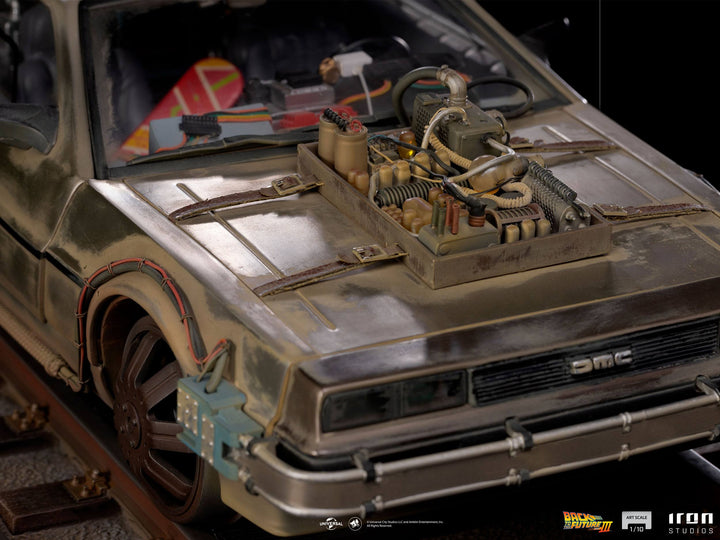 Iron Studios Back to the Future III Art Scale Statue 1-10 DeLorean, Infinity Collectables