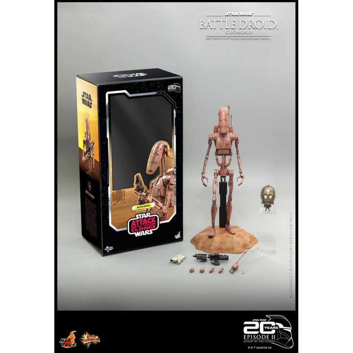 Hot Toys Star Wars Attack Of The Clones 20th Anniversary 1:6 Battle Droid - Infinity Collectables