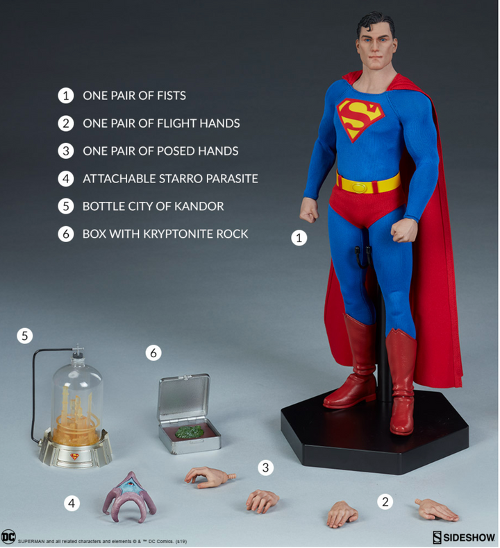Sideshow 1-6 Superman, Infinity Collectables