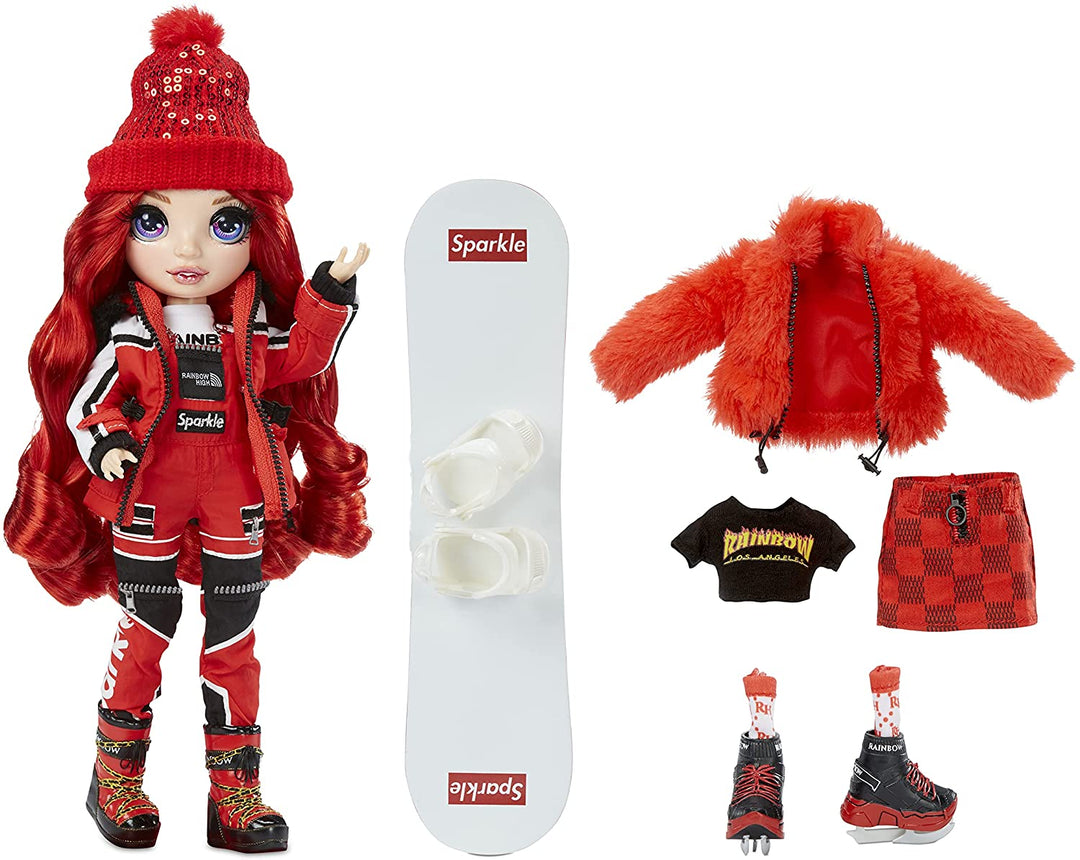 Rainbow High Winter Break Ruby Anderson-Red Fashion Doll, Infinity Collectables