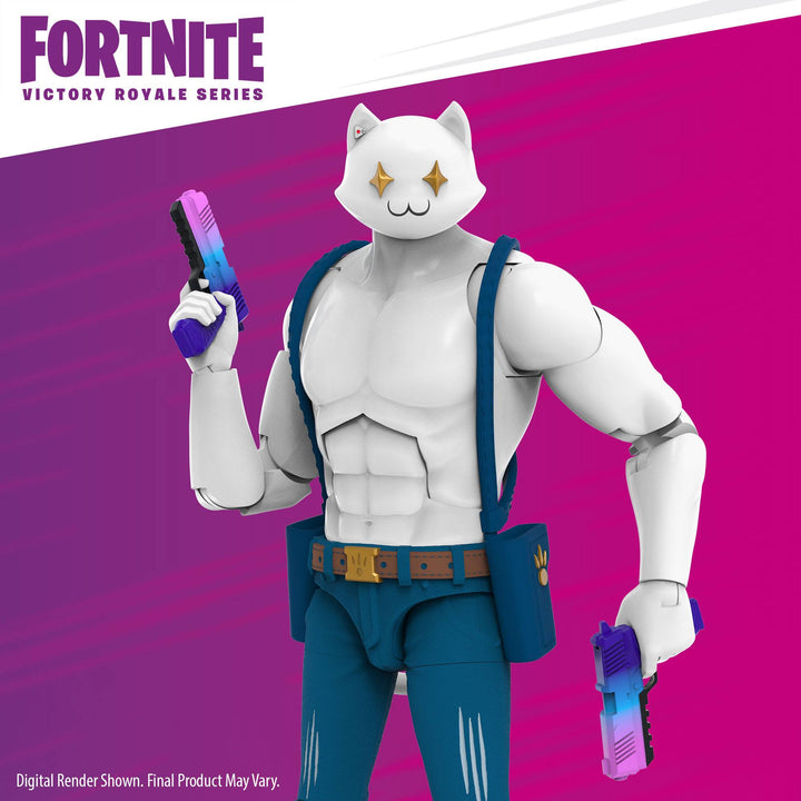 Fortnite Victory Royale Series Meowscles (Ghost) Collectible Action Figure, Infinity Collectables