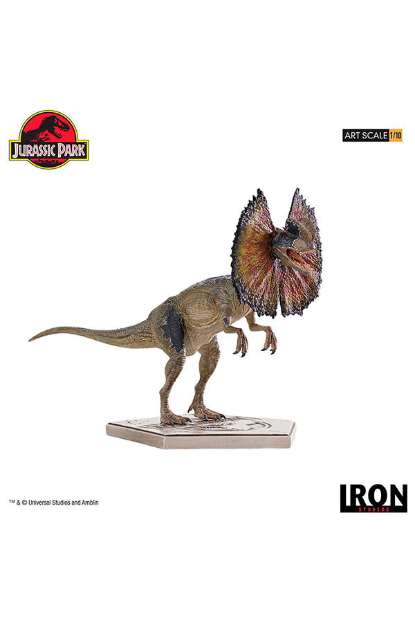 Iron Studios Jurassic Park Dilophosaurus 1/10 Art Scale, Infinity Collectables