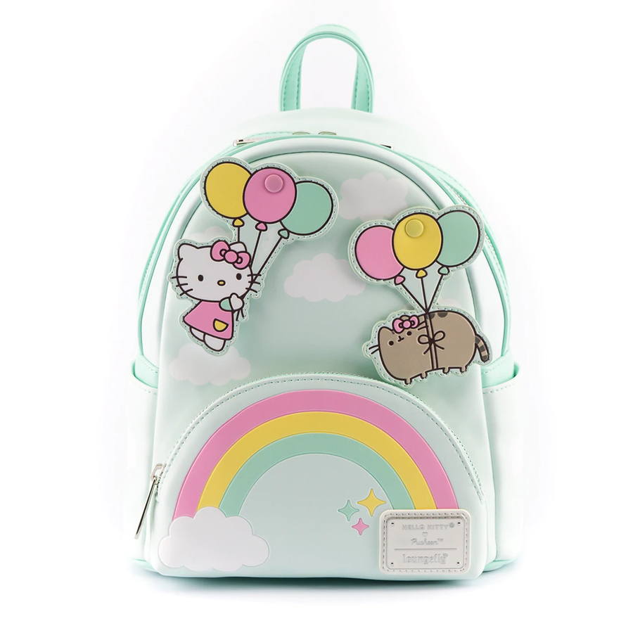 Loungefly Pusheen x Hello Kitty Balloons and Rainbow Backpack - Infinity Collectables