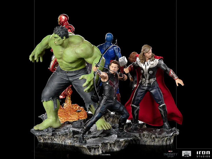 Iron Studios 1-10 Scale The Infinity Saga Battle of NY Complete Set, Infinity Collectables