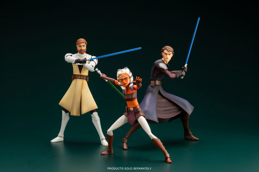 Star Wars The Clone Wars Artfx+ Statue Obi Wan Kenobi & Anakin Skywalker Bundle, Infinity Collectables , Uncategorized