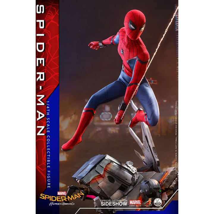 Hot Toys Spider-Man Homecoming 1/4 Scale Figure Spider-Man - Infinity Collectables