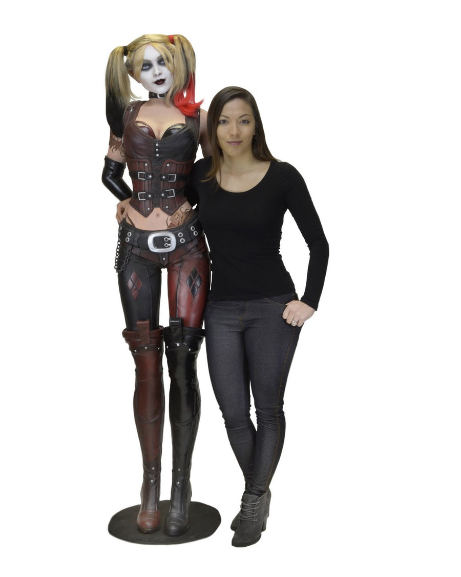 NECA Batman Arkham City Life Size Harley Quinn Foam Replica - Infinity Collectables