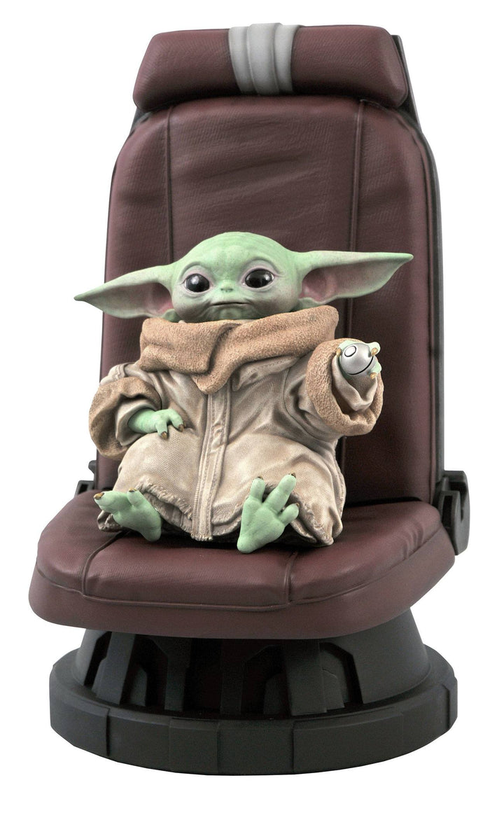 Gentle Giant Star Wars The Mandalorian Child in Chair Statue - Infinity Collectables