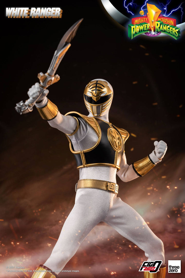 Mighty Morphin Power Rangers FigZero White Ranger 1-6 Scale Figure, Infinity Collectables