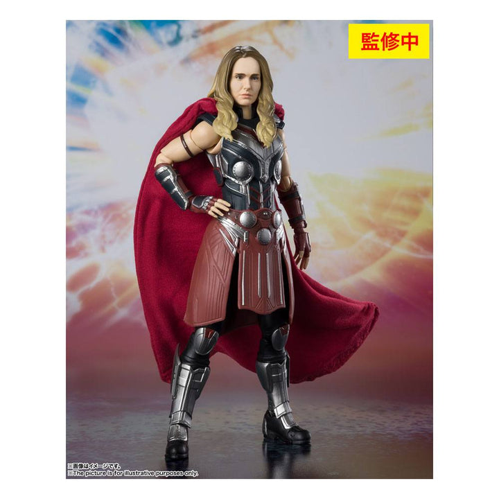 S.H. Figuarts Thor Love and Thunder Mighty Thor (Jane) Action Figure, Infinity Collectables