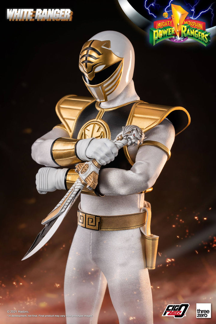 Mighty Morphin Power Rangers FigZero White Ranger 1-6 Scale Figure, Infinity Collectables